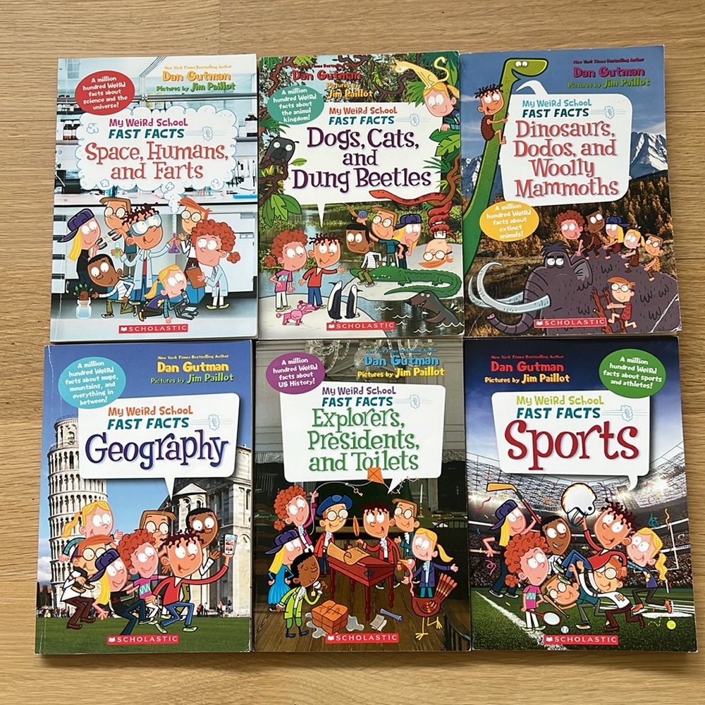 My Weird School Fast Facts 6 Books Lot Dan Gutman